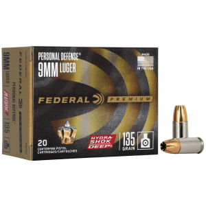 Federal Premium 9mm 135 Gr Hydra-Shok Deep JHP (Box)