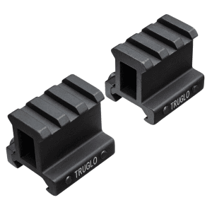 Truglo Riser Mount  Tru Tg8992b    Riser Mnt Pict 1in  2-pc