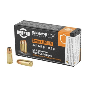 PPU Defense 9mm 147 Gr JHP (Box)