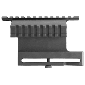 Aim Sports MK007 AK Double Side Rail Mount  Side Mount Black Anodized Aluminum Fits AK47 1913 Picatinny Rail Mount