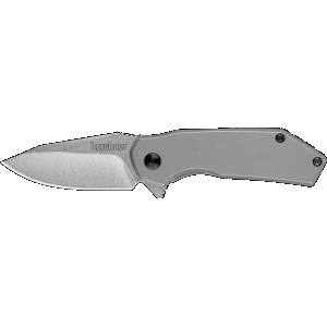 Kershaw - 1375 - Valve 2.25 Folding Drop Point Plain Silver Knife