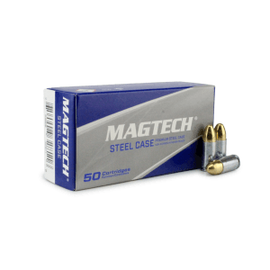 Magtech 9AS 9mm 115 Gr Steel Case FMJ (Box)