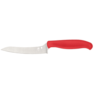 Spyderco - K14PRD - ZCut 4.40 Fixed Pointed Plain Red Knife