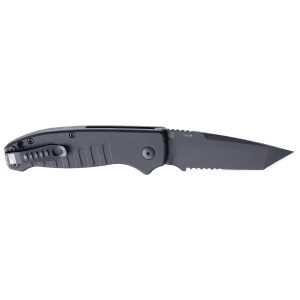 Hogue - 64120 - Ballista I 3.5 Folding Tanto Part Serrated Black Knife