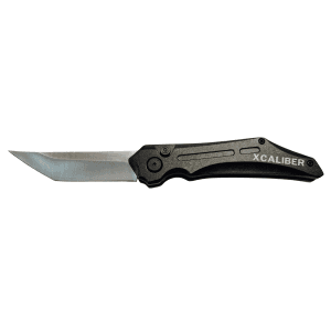 Xcaliber - 728881687638 - 3.50 Folding Automatic Tanto Plain Black Knife