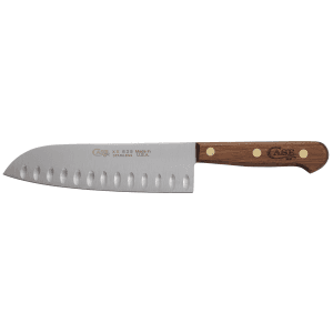 Case - 7322 - Santoku 7 Fixed Santoku Plain Brown Knife