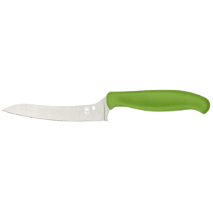Spyderco - K14PGN - Z-Cut Pointed 4.40 Fixed Plain Green Knife