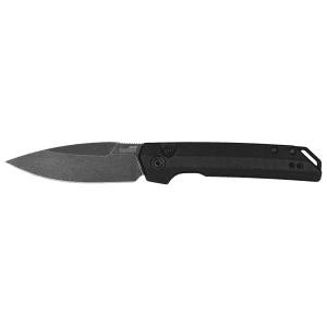 Kershaw - 7038G10 - Launch Iridium G10 3.45 Folding Spear Point Plain Black Knife
