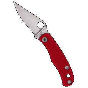 Spyderco - C133GRDP - Bug 1.27 Folding Plain Red Knife
