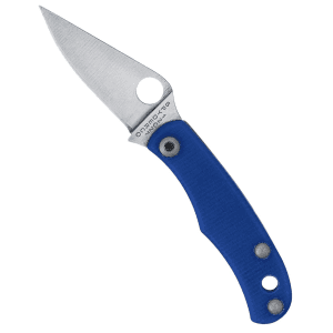 Spyderco - C133GBLP - Bug 1.27 Folding Plain Blue Knife
