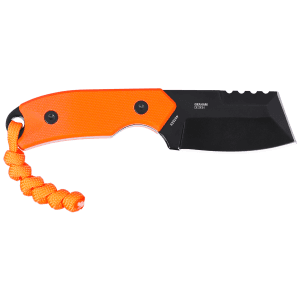 CRKT - 4036ER - Razel Compact EDC 2.32 Fixed Chisel Part Serrated Orange Knife