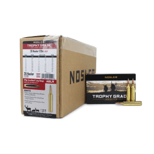Nosler Trophy Grade Long-Range 26 Nosler 129 Gr ABLR (Case)