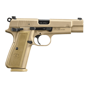 FN High Power 9mm 4.7 Barrel 17rd Pistol w/Zippered Ballistic Range Bag (FDE) 66101069