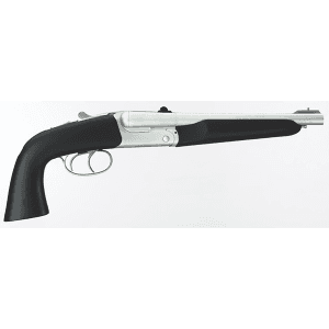 Taylors & Co. - 210248 - Alaskan Howdah Pistol 45 Colt 410 10.25 Single Action 2 Matte Chrome Black Pistol