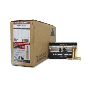 Nosler Trophy Grade 308 Win 168 Gr Nosler Spitzer ABLR (Case)