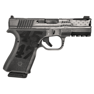 Black Rain Ordnance - FLPTRUMPGMGB - Frontline+ Trump Custom 9mm Luger 4 Semi Auto 15+1 Gun Metal Grey Pistol