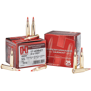 Hornady Superformance Varmint 17 Hornet 20 Grain Hornady V Max (Box)