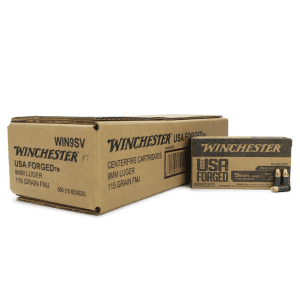 Winchester USA Forged Steel Case 9mm 115 Gr FMJ (Case)