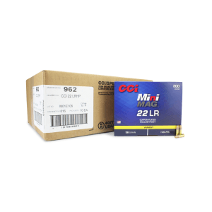 CCI Mini-Mag High Velocity 22 LR 36 Gr Plated Lead HP (Case)