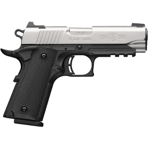 Browning - 051121492 - 1911-380 Black Label Compact 380 ACP 3.63 Semi Auto 8+1 Black Stainless Pistol
