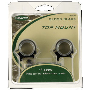 Weaver Mounts Top Mount  Weav 49040 1in Rings Low Detachable Mt