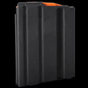 DuraMag SS 5rd AR15 223 Rem Black Orange Follower