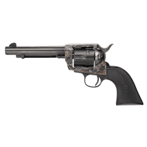Taylors & Co. - 200110 - TC9 1873 Single Action 9mm 5.5 Single Action 6rd Casehardened Blued Black Revolver