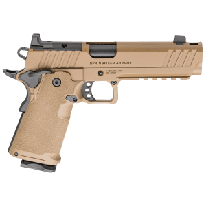 Springfield Armory - PH9119AOSCBLCCOMP - 1911 DS Prodigy Comp AOS 9mm 5 Semi Auto 10+1 Coyote Pistol