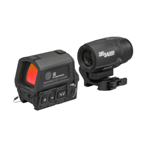 Sig Sauer Romeo8T-AMR W/Juliet3T Micro Magnifier QBCD 2.0 Reticle 1x40mm/3x22mm Picatinny