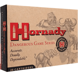 Hornady Dangerous Game 375 H&H Mag 300 Gr Dangerous Game Solid (Box)