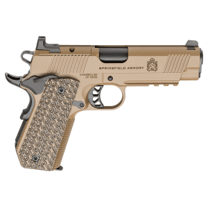 Springfield Armory - PC9127LRCBCCAOS - 1911 TRP AOS 4.25 CC 9mm Luger 4.25 Semi Auto 9+1 Coyote Brown Pistol