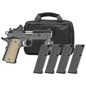 Springfield Armory(R) - PO9227AOSPAC - 1911 Operator AOS Gear Pac 9mm Luger 4.25" Semi Auto 9+1 Black Pistol
