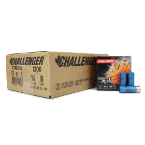 Challenger First Class Target Load 12 Gauge 2.75" 1-1/8 oz #8 Shot (Case)