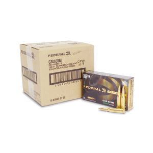 Federal Gold Medal Match 308 Winchester 168 Grain SMK BTHP (Case)