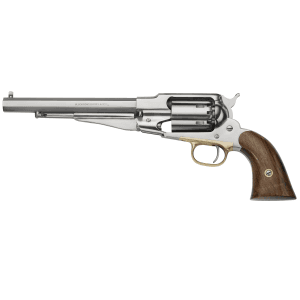 Pietta(R) - PF58SS448 - 1858 Remington Army 44 Cal 8" Single Action 6 Stainless Walnut Brass Revolver