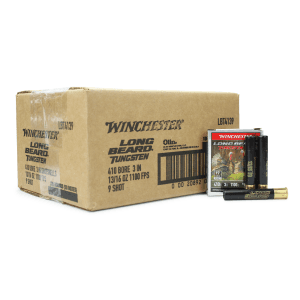 Winchester Long Beard Tungsten .410 Bore 3" #9 Shot (Case)