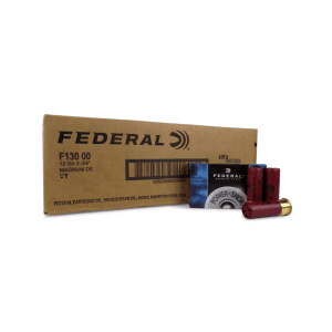 Federal Power-Shok 12 Gauge 2.75 12-Pellet 00 Buck (Case)