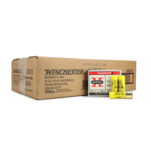 Winchester Super-X 20 Gauge 2.75 #3 Buck (Case)