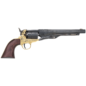 Traditions(R) - FR186012 - 1860 Army 44 Cal 6 Shot 8" Single Brass Engraved Revolver