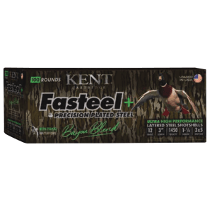 Kent Cartridge Fasteel + 12 Gauge 3 1-1/4 oz 3x5 Shot (Box)