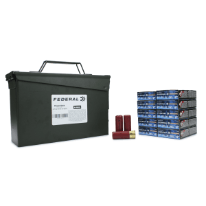 Federal PS 12 Gauge 2.75 12-Pellet 00 Buck 50 Rounds In Ammo Can