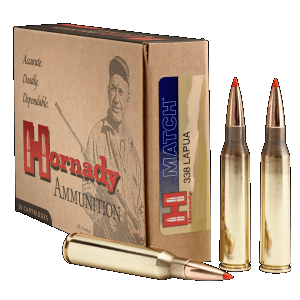 Hornady Match 338 Lapua Mag 250 Grain Boat Tail Hollow Point (Box)