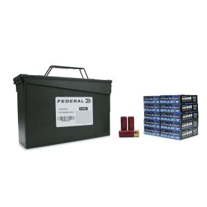 Federal PS 12 Gauge 2.75 1-1/4oz 000 Buck 50 Rounds In Ammo Can