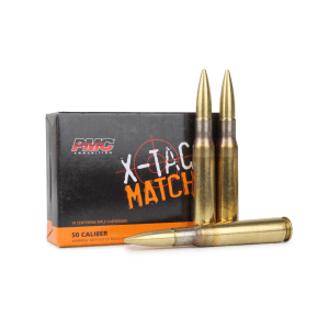 PMC X-Tac Match .50 BMG 740 Gr Solid Brass (Box)