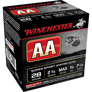 Winchester AA 28 Gauge 2.75 3/4 oz 7.5 Shot (Box)