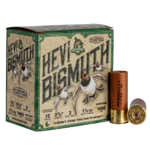 Hevishot Hevi-bismuth 12 Gauge 2.75 1 1/4 oz 2 Shot HS14702 (Box)