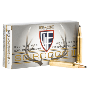 Fiocchi Extrema 300 Win Mag 180 Grain Swift Scirocco II Boat Tail Spitzer (Box)