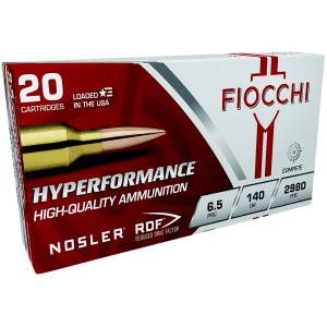 Fiocchi Hyperformance 6.5 PRC 140 Gr Nosler Reduced Drag Factor (Box)