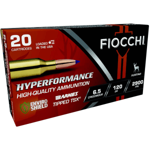Fiocchi Hyperformance 6.5 Creedmoor 120 Gr Barnes Tipped TSX (Box)