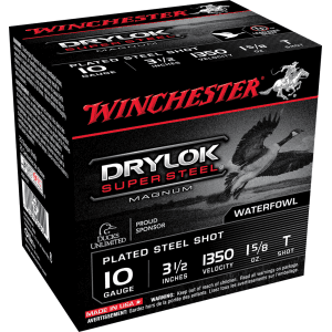 Winchester 10 Gauge 3.50 1-5/8 oz T Shot Plated 1350 fps (Box)